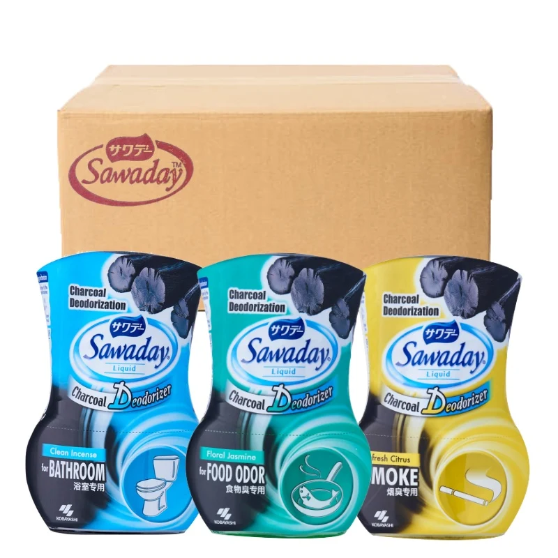 Sawaday Charcoal Deodorizer 350ml ( Refresh Citrus (Smoke) / Clean Incense (Bath) / Floral Jasmine (Food) )