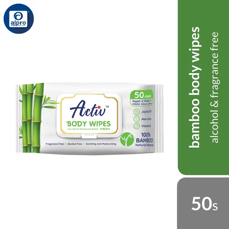 Respack Activ™ Body Wipes 50s | Alcohol & Fragrance Free