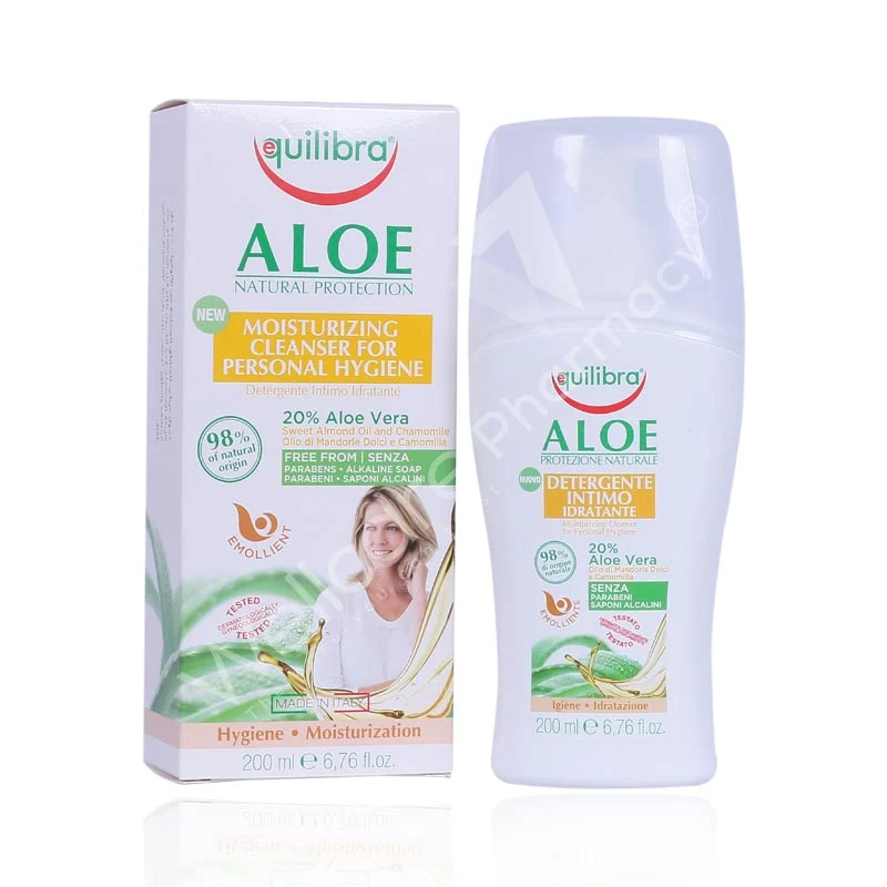 Equilibra Aloe Moisturizing Cleanser For Personal Hygiene 200ml