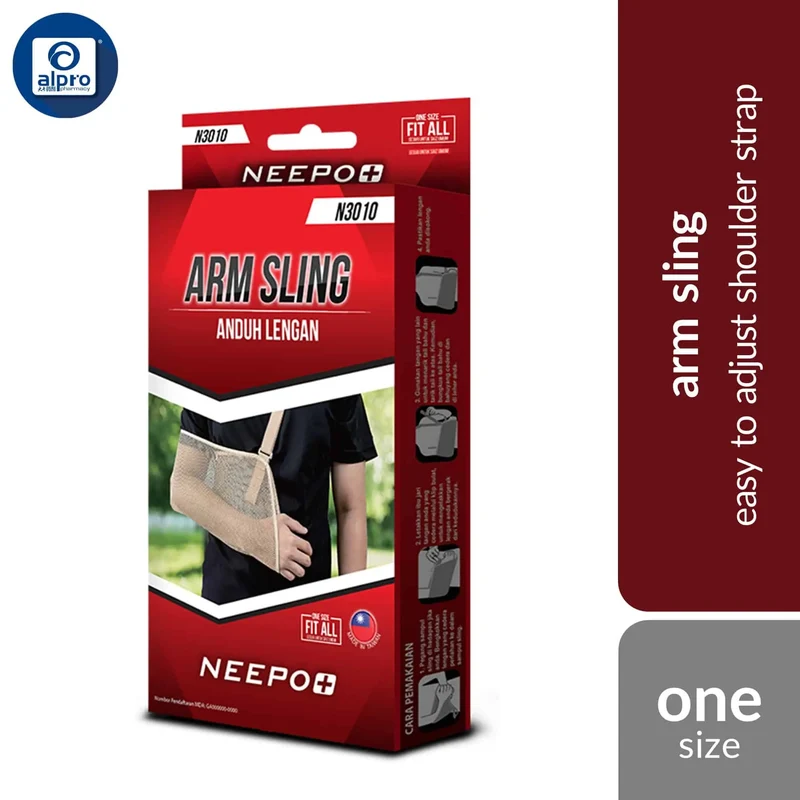 Neepo+ N3010 Adult Arm Sling | Easy To Adjust Shoulder Strap