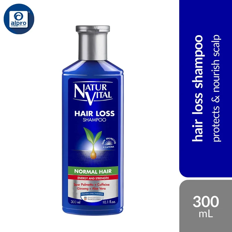 NaturVital Hair Loss Shampoo (Normal Hair/ Greasy Hair/ Anti-Dandruff) 300mL | Healthy Scalp & Increase Hair Density