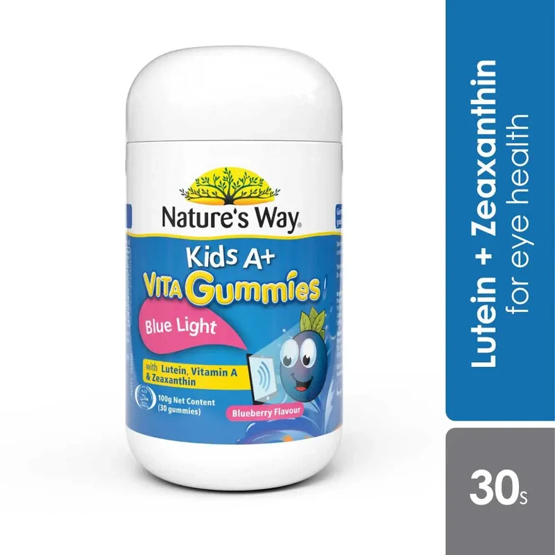 Natures Way Kids A+ Gummies Blue Light 30s | Eye Health