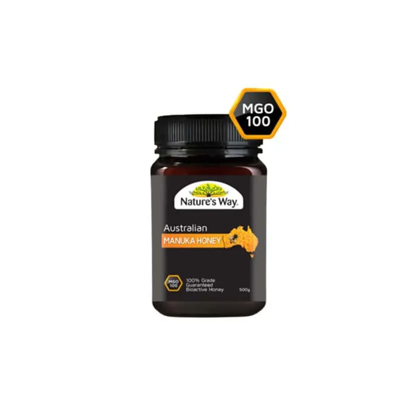 Natures Way Manuka Honey MGO 100 500g | Soothes Sore Throat