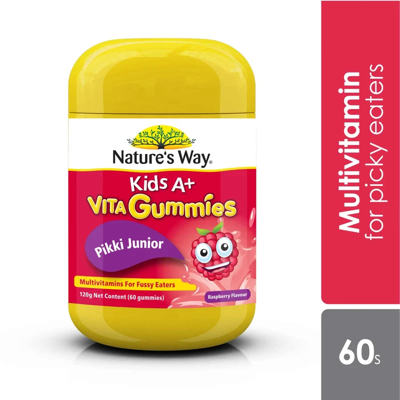Natures Way Kids A+ Pikki Junior Multivitamins 60s For Picky Eaters