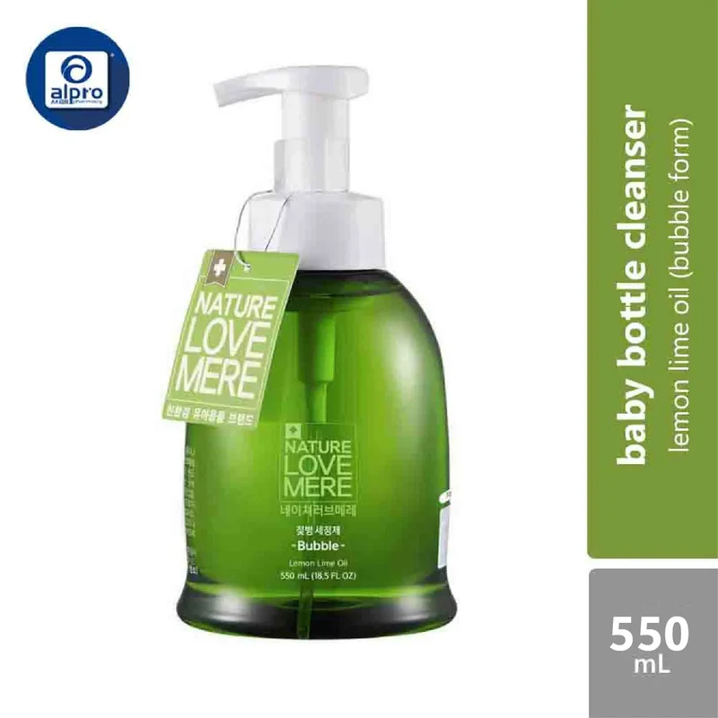 Nature Love Mere Baby Bottle Cleanser (Lemon Lime Oil) Bubble 550ml