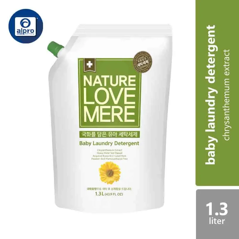Nature Love Mere Baby Laundry Detergent Chrysanthemum Scent Refill Pack 1300mL