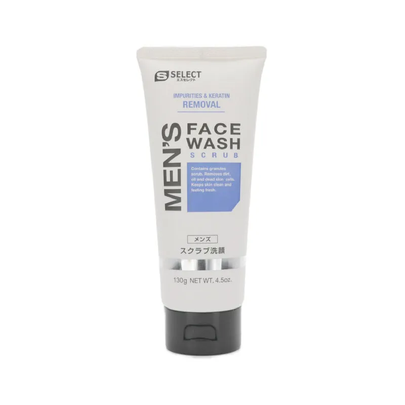 Sugi S Select Men’s Face Wash Scrub 130g | Skin Cleansing & Remove Sebum