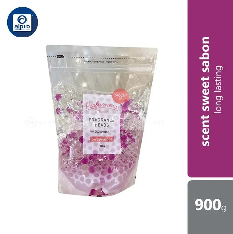 S Select Perfumer Fragrance Bead Polymer Deodorizer (Sweet Sabon) | Refill Pack 900g