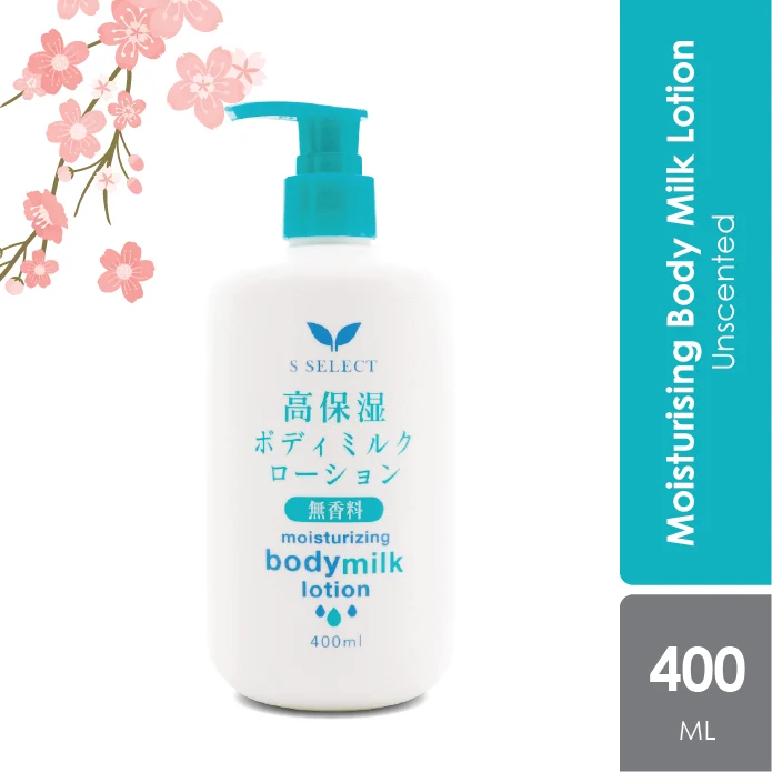 Sugi S Select Moisturizing Body Milk Lotion 400ml (Unscented)