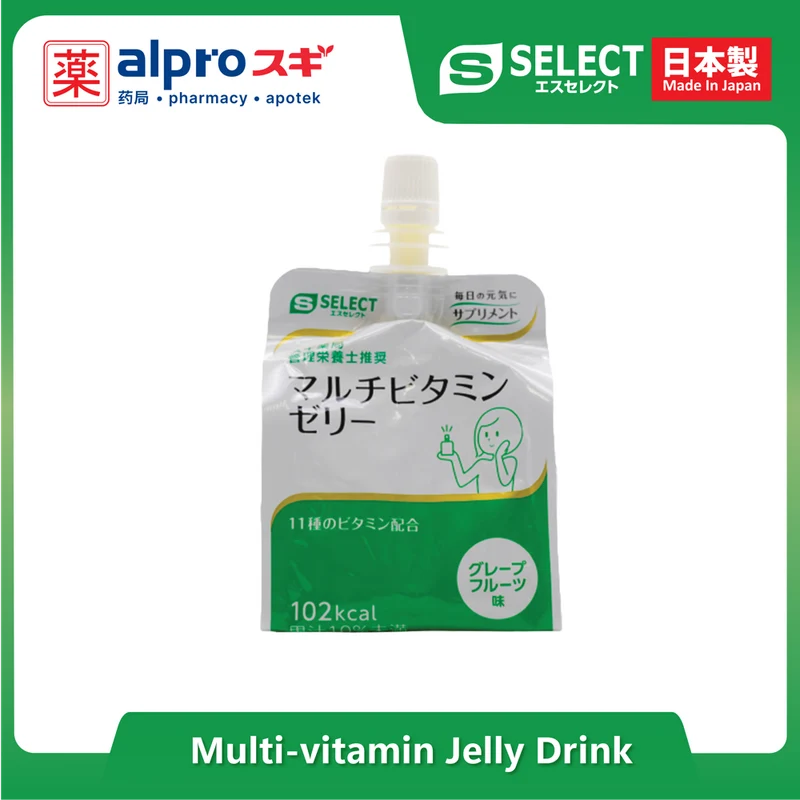 Sugi S Select Fat-Free Energy Booster Jelly Drink -Multivitamin (180g) | To Boost Daily Performance