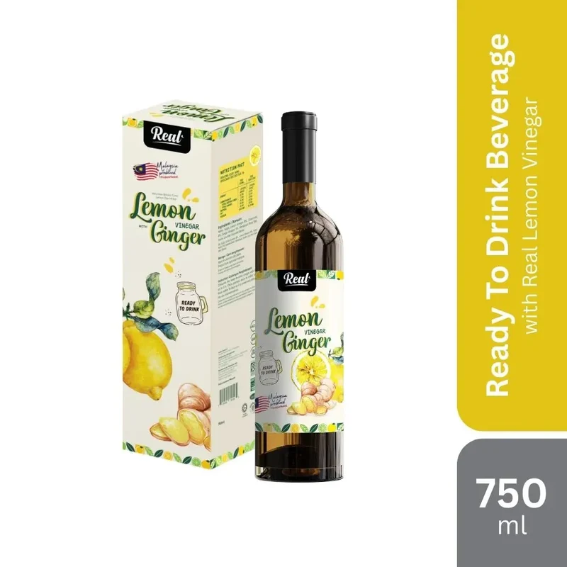 Real Lemon Vinegar 750ml | Ready To Drink Beverage