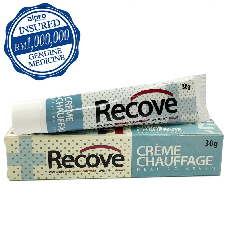 Recove Creme Chauffage Cream 30g | Long-Lasting Pain Relief