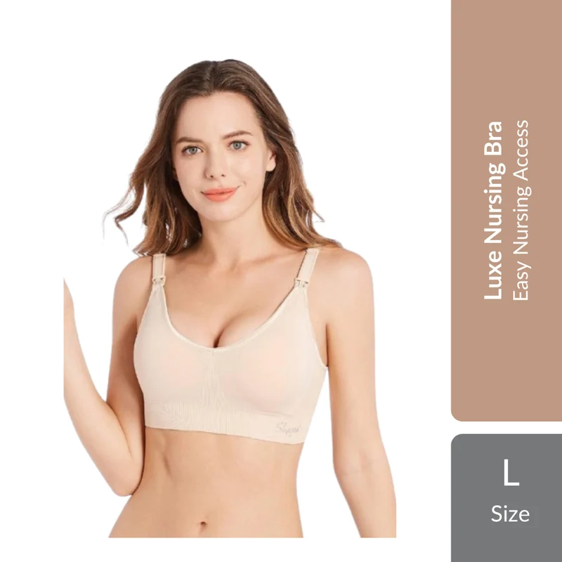 Shapee Luxe Nursing Bra 1s | Wire-Free Comfort & Easy Nursing Access For Breastfeeding Mothers
