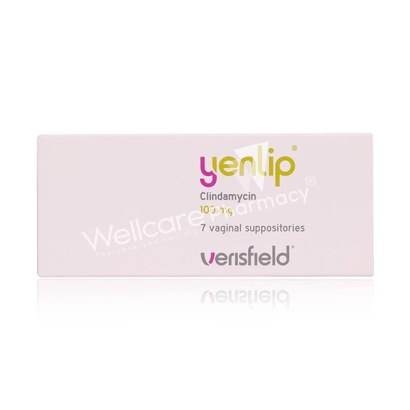Yenlip 100mg Vaginal Suppositories 7'S