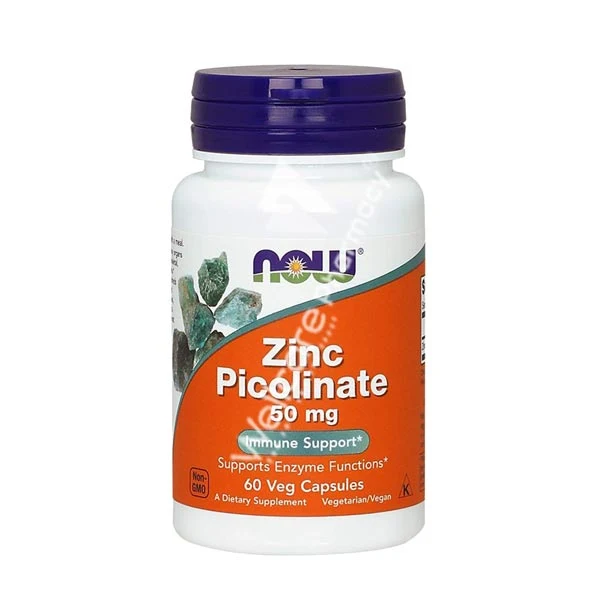 Now Zinc Picolinate 50mg Capsules 60'S