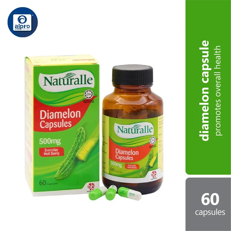 Naturalle Diamelon 500mg 60s | Helps Regulates Blood Sugar Level