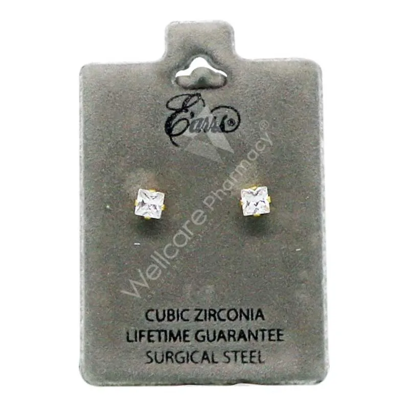 Earrs Square Cubic Zirconia