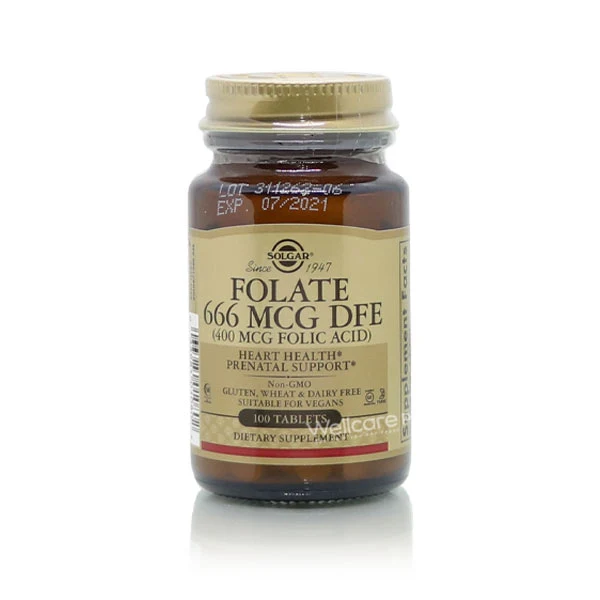 Solgar Folate 666mcg Dfe Tablets 100'S