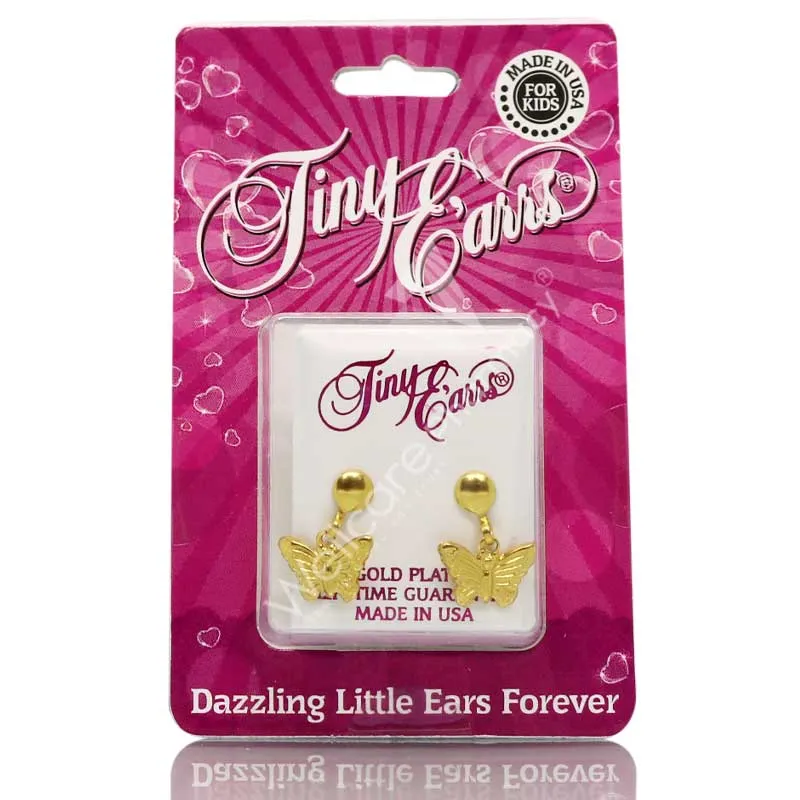 Earrs Stud Butterfly Drop