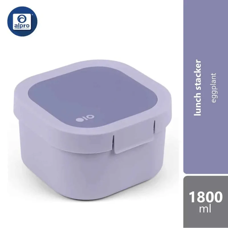 Montigo Lunch Stacker Egg Plant 60oz/1800ml | Leak-Proof & Secure
