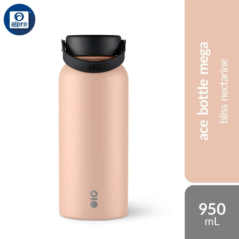 Montigo Ace Bottle Mega Bliss Collection (Nectarine) 950mL | Double-Wall Vacuum Insulation