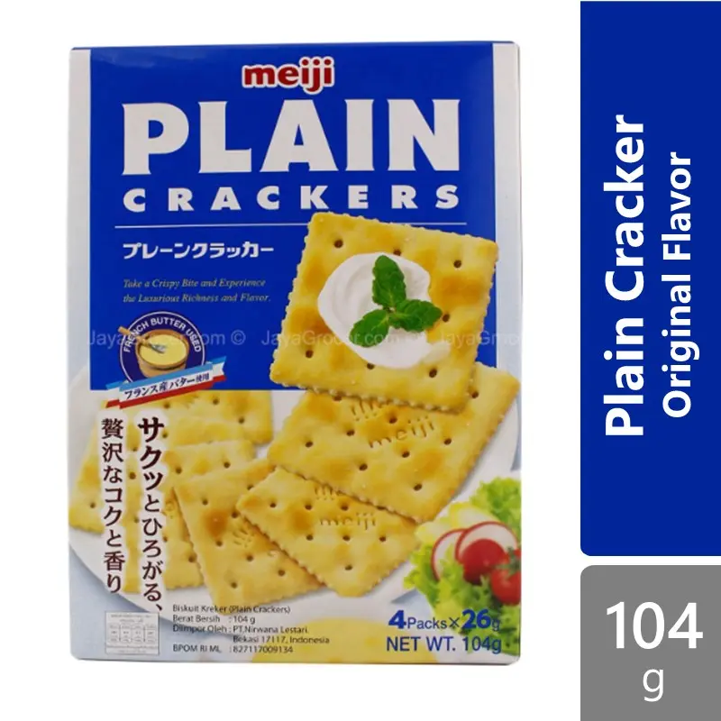Meji Plain Cracker 104g ( Original \ Oat \ Sesame ) | Cereal Falvor
