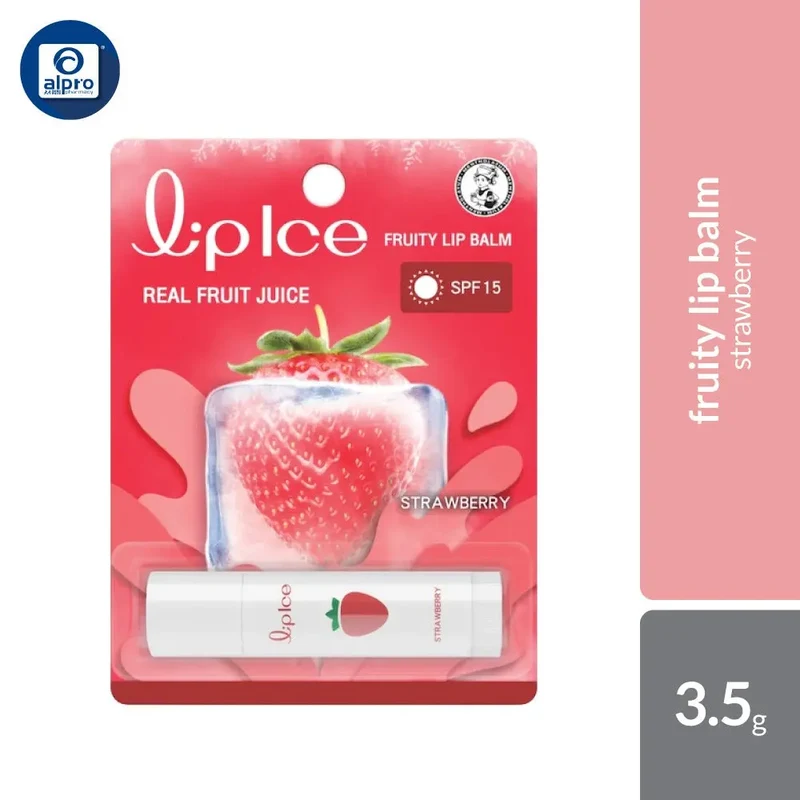 Mentholatum Lipice Fruity (Strawberry) 3.5G | Nourishing/Moisturizing/Hydration