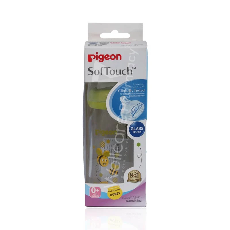 Pigeon S-Touch Glass Bottle 160ml