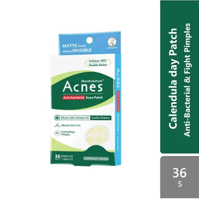 Mentholatum Acnes Anti-bacterial Calendula Patch 36s ( Day \ Night ) | Anti-Bacterial & Fight Pimple