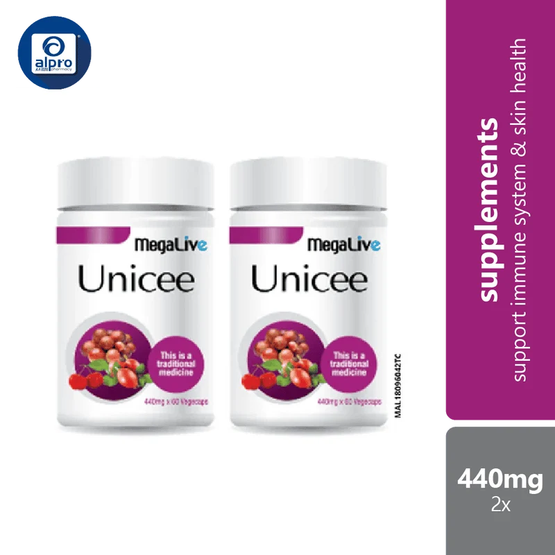 Megalive Unicee 2x60s | Daily Vitamin C Needs