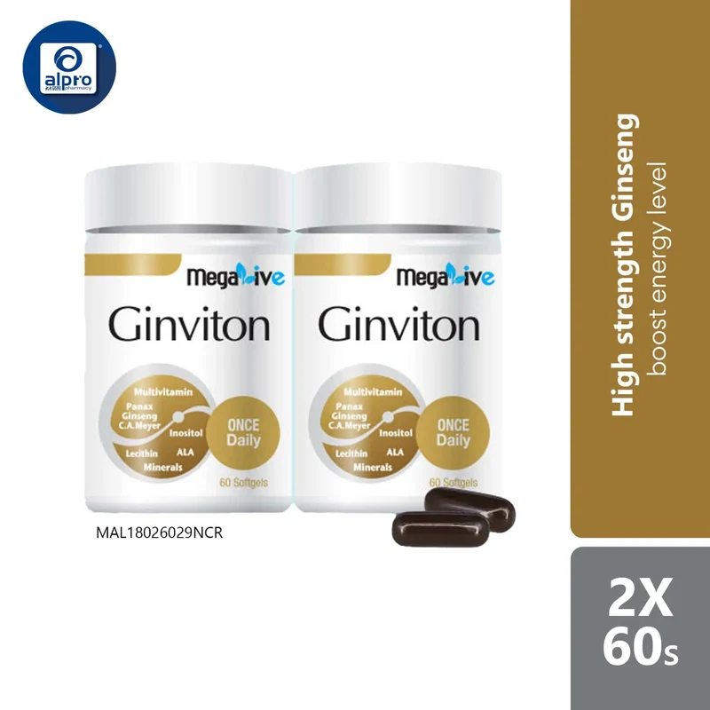Megalive Ginviton 2x60s | Support Daily Nutrients Needs