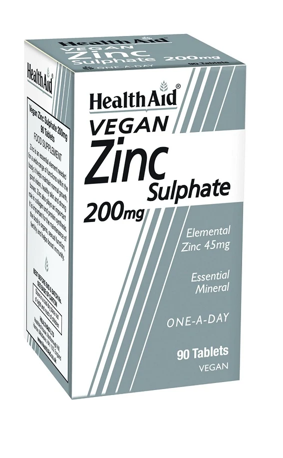 Health Aid Zinc Sulphate 200mg Tablets 90'S