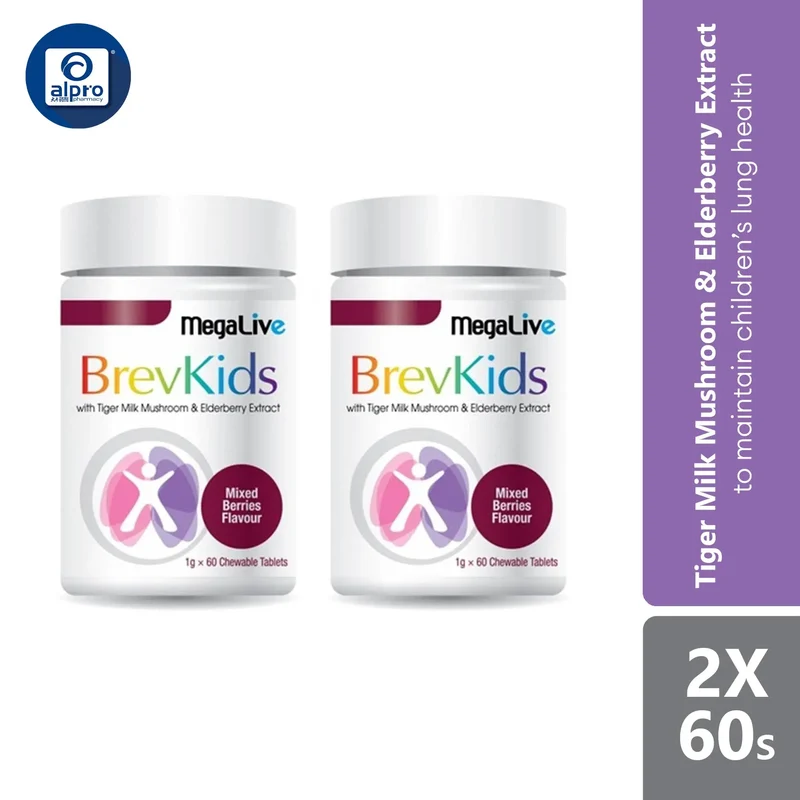 Megalive Brevkids 2x60s | Support Respiratory & Immune System