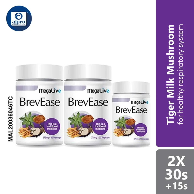 Megalive Brevease 2x30s Free 15s | Improving Immune System And Respiratory Health