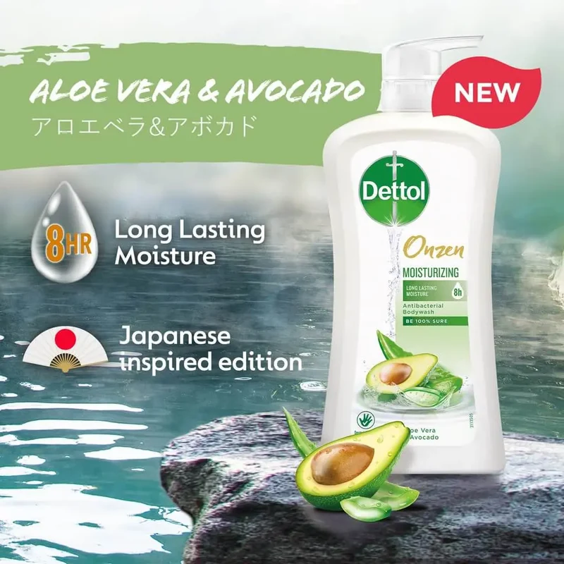 Dettol Onzen Moisturizing Shower Gel (aloe Vera & Avocado) 950ml + 250ml