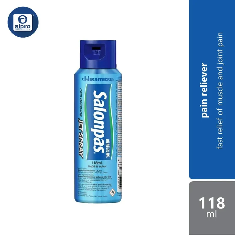 Hisamitsu Salonpas Jet Spray 118ml | Muscle and Joint Pain Fast Reliever