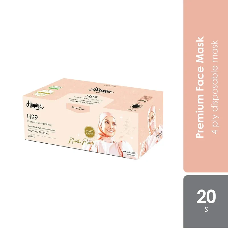 Himaya H99 (Pink Dew) Premium Face Respirator 20s