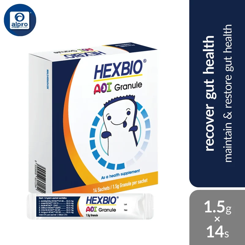 HEXBIO AOI Granule for Children (1.5g ×14s/ ×60s) | Maintain & Restore Gut Health