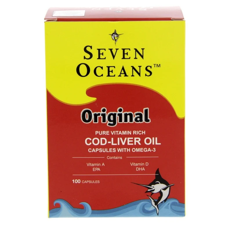 Seven Oceans Cod Liver Oil Capsules 100'S