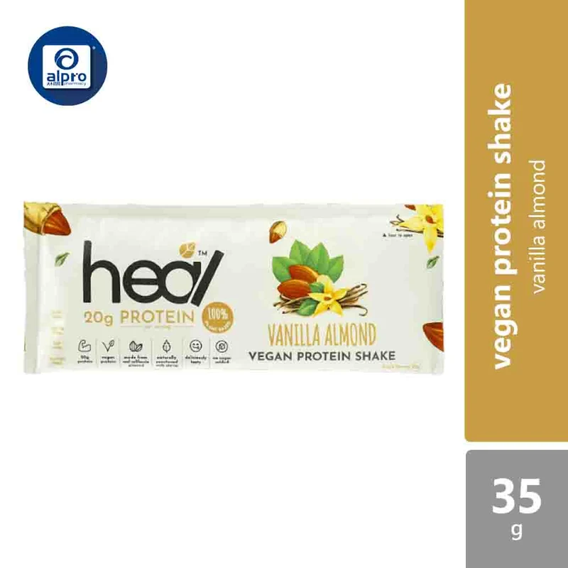 Heal Vegan Protein Vanilla Almond 35g | High Protein