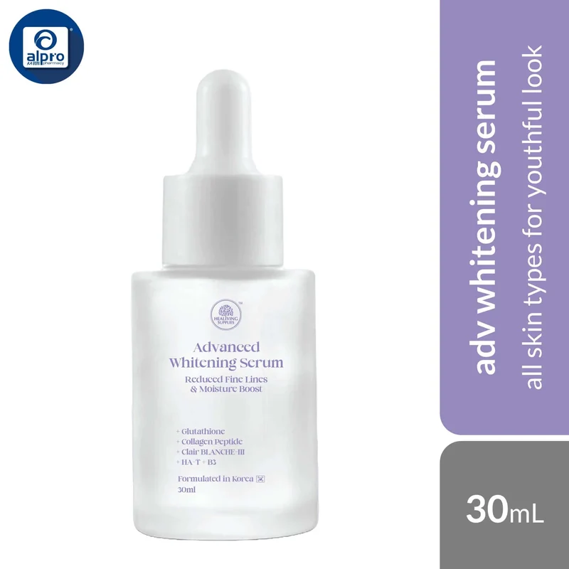 Healiving Supplies Advanced Whitening Serum 30mL | All Skin Types for Youthful Look