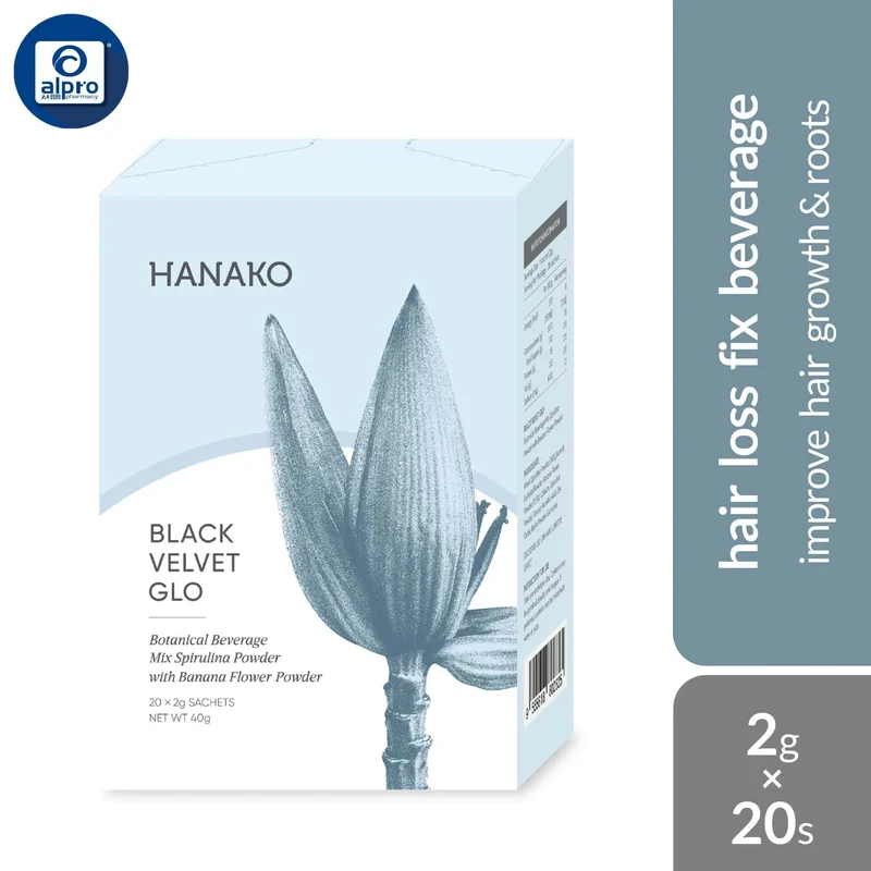 Hanako Black Velvet Glo 20s | Improve Hair Growth & Roots