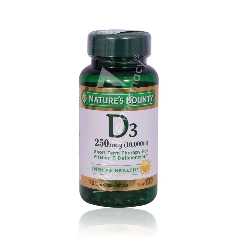 Nature'S Bounty-Vitamin D3 10000 Iu Capsules 1x72'S