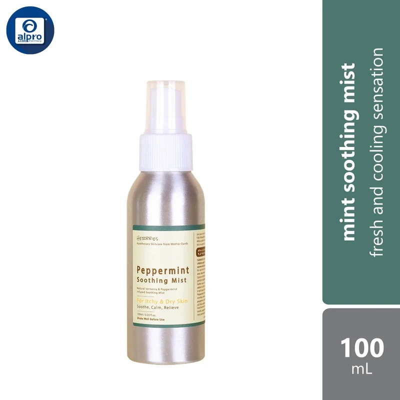 Herbbies Peppermint Soothing Mist 100mL | Fresh and Cooling Sensation
