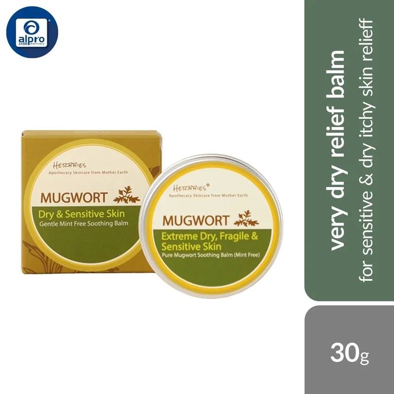 Herbbies Mint Free Gentle Mugwort Balm 30g | For Extremely Fragile Skin