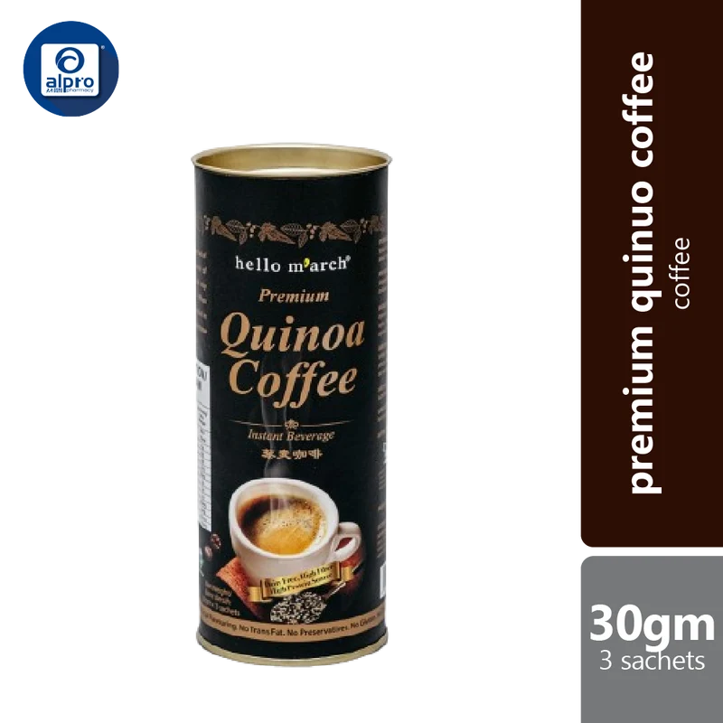 Hello M'arch Premium Quinoa Coffee 3 X 30gm | A High Source Of Protein