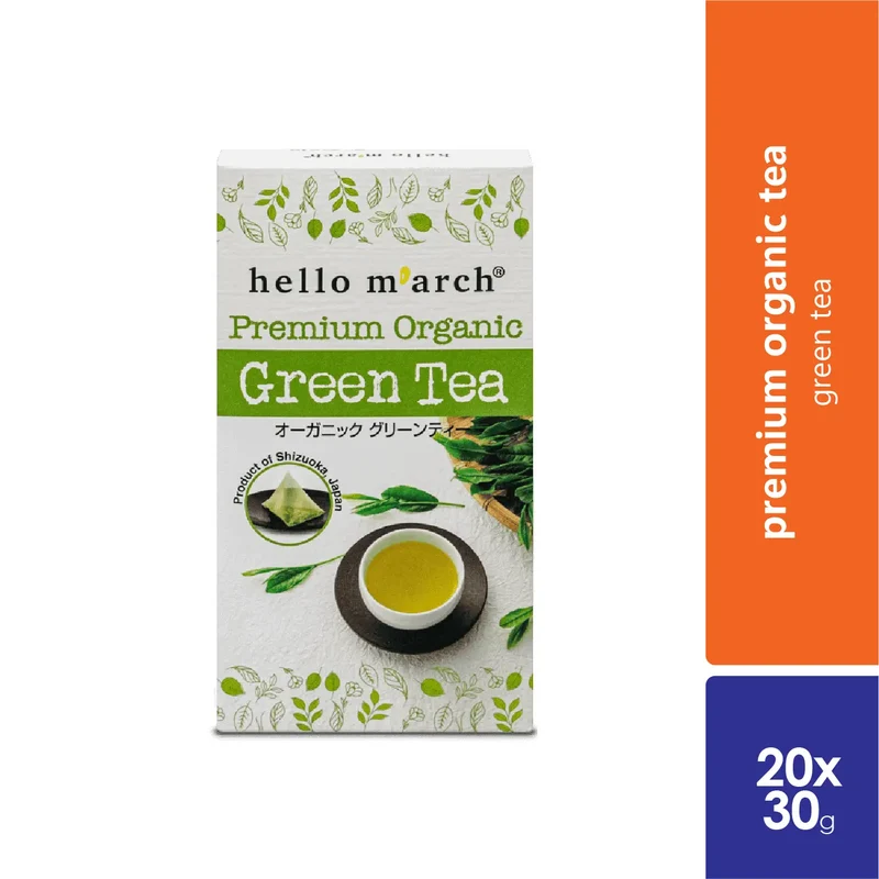 Hello M’arch Premium Organic Green Tea 20 Bags X 2 GM | Refreshing Tea [18/09/2025]
