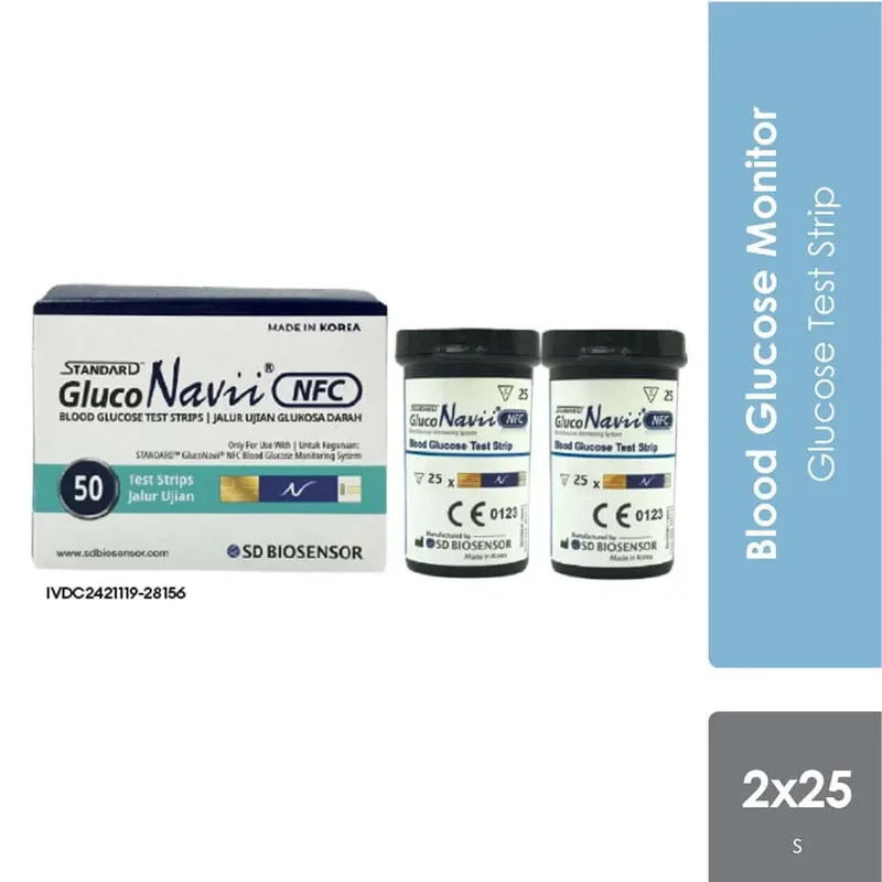 Gluconavii Test Strip 2x25s | Blood Glucose