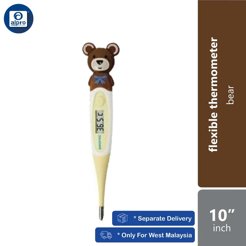 Geonic Flexible Cute Digital 10” Thermometer (Bear/ Koala/ Panda/ Frog) MOS | Cute Animal Designs