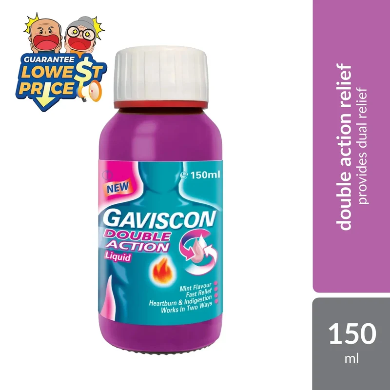Gaviscon Double Action Liquid 150ml | Provides Dual Relief